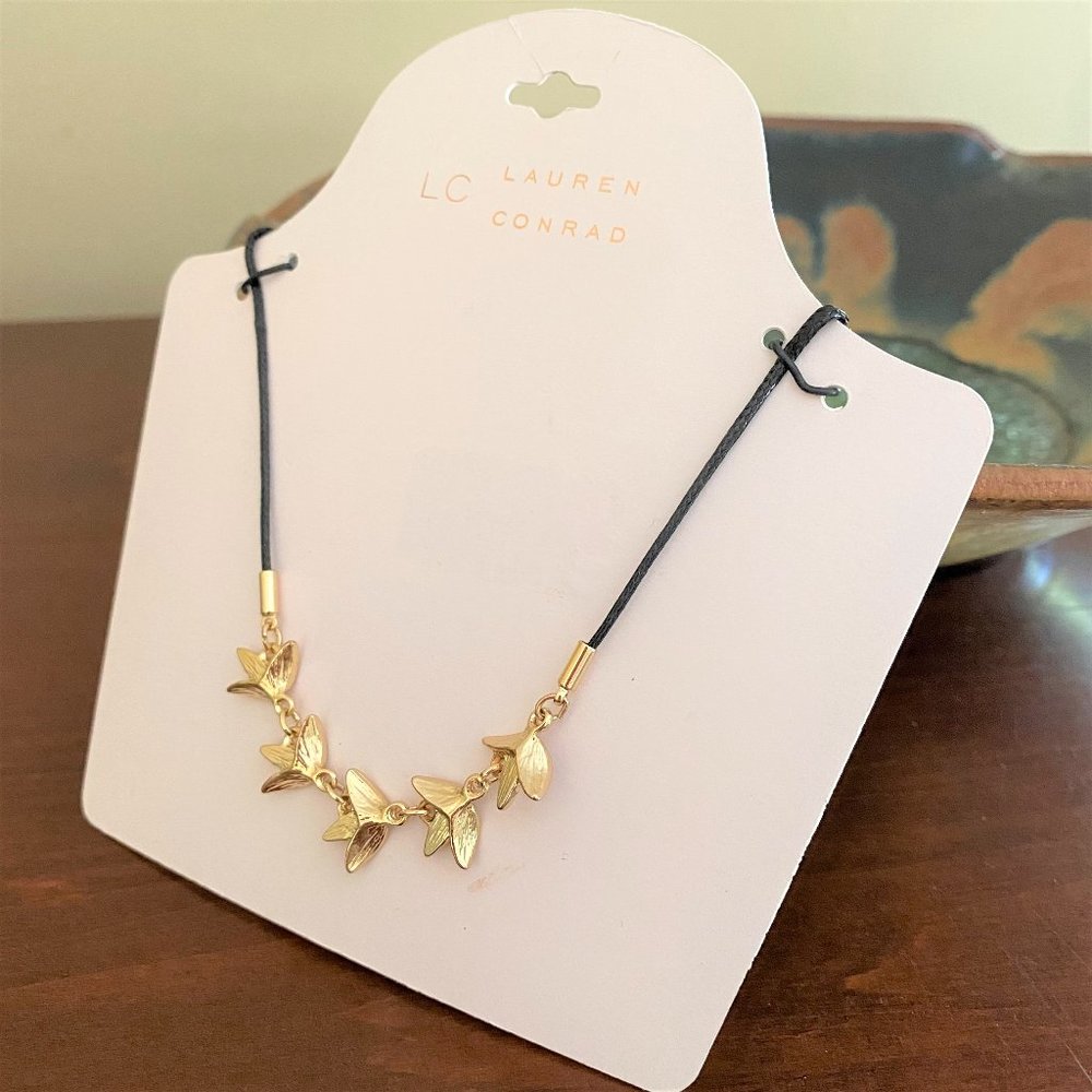 LC Lauren Conrad Floral Ankle Bracelet